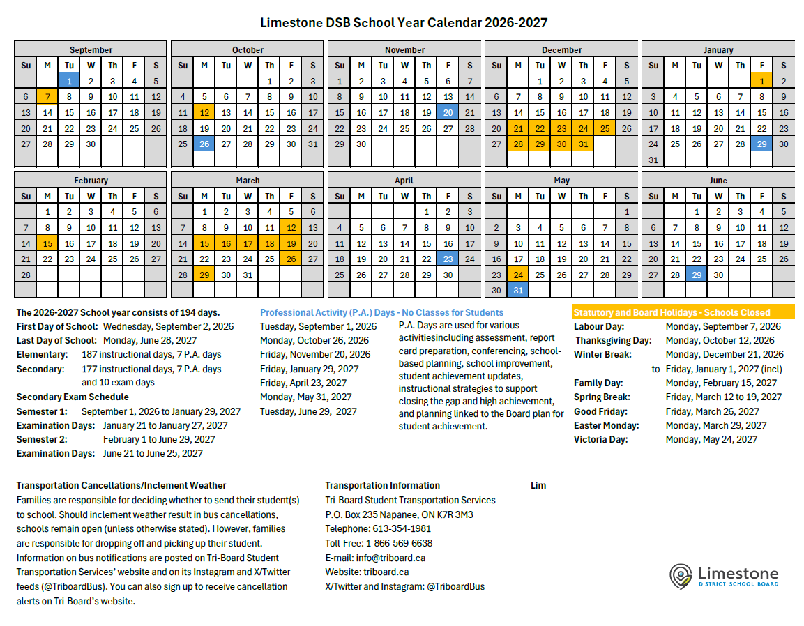 School Calendar