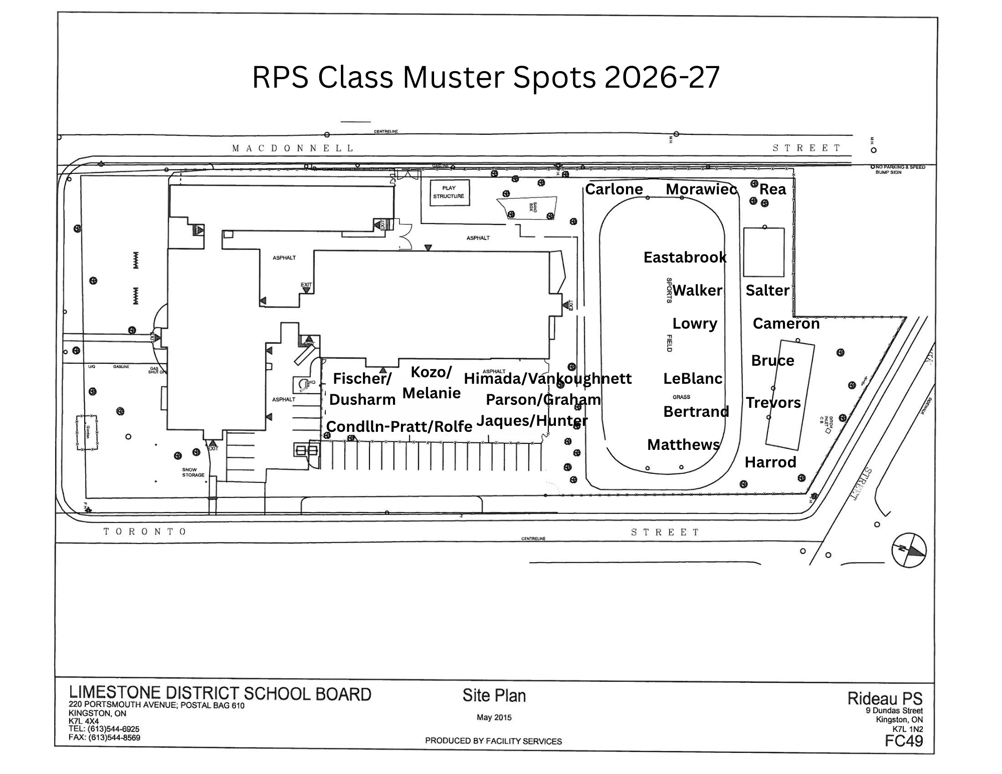 Muster spots 2026 2027